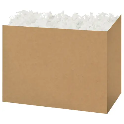 Kraft gift basket box — a natural kraft finish