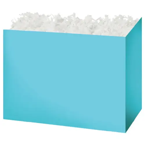 Light Blue gift basket box — a light blue finish