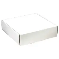 White decorative mailing box — a solid white finish