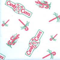 Candy Cane White Tissue Paper