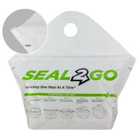Seal 2 Go delivery bag — white tamper-resistant plastic bag with an adhesive security seal