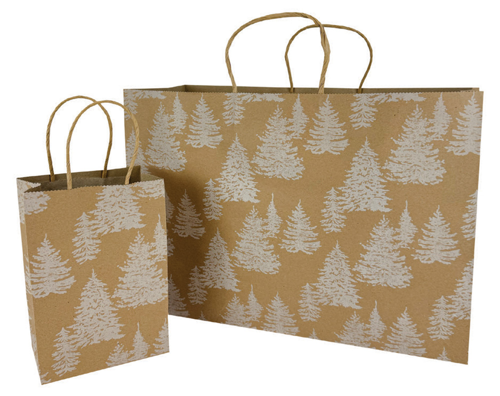 Blanketed Branches Shopping Bags (Closeout)