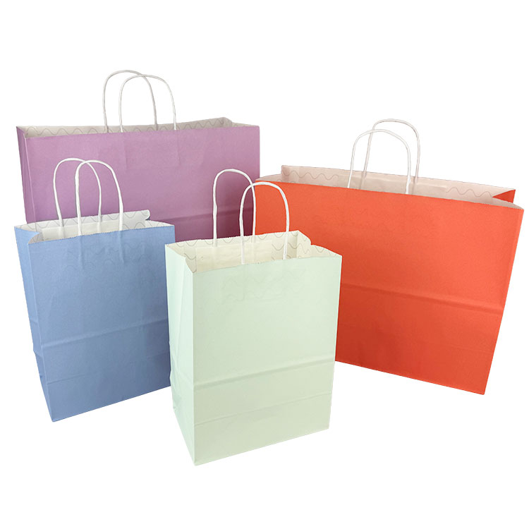 Coastal Vibes Tinted Paper Shopping Bags