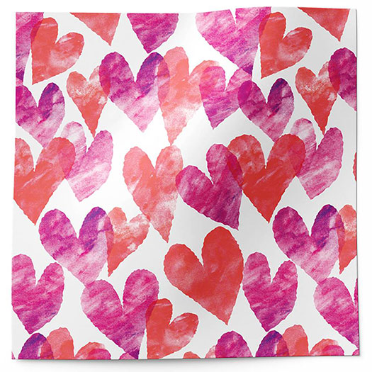 valentines and wedding heart patterned tissue paper for retail packaging