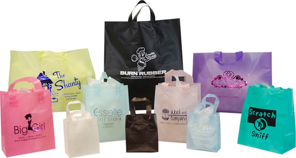 Frosted Shopping Bags