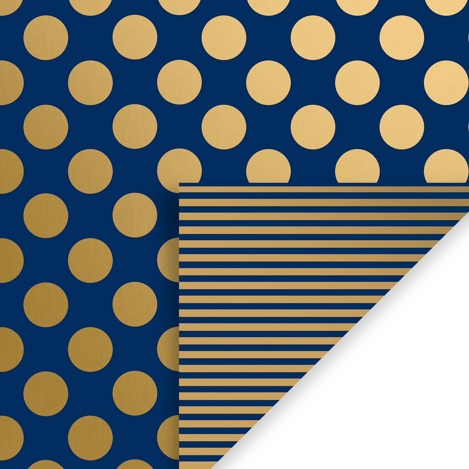 Solid color stripe and polka dot gift wrap paper in assorted wholesale patterns