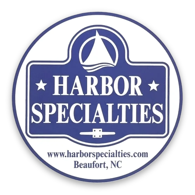 Custom printed label supplied to Harbor Specialties