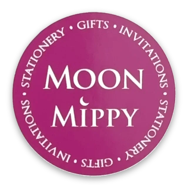 Custom printed label supplied to Moon Mippy