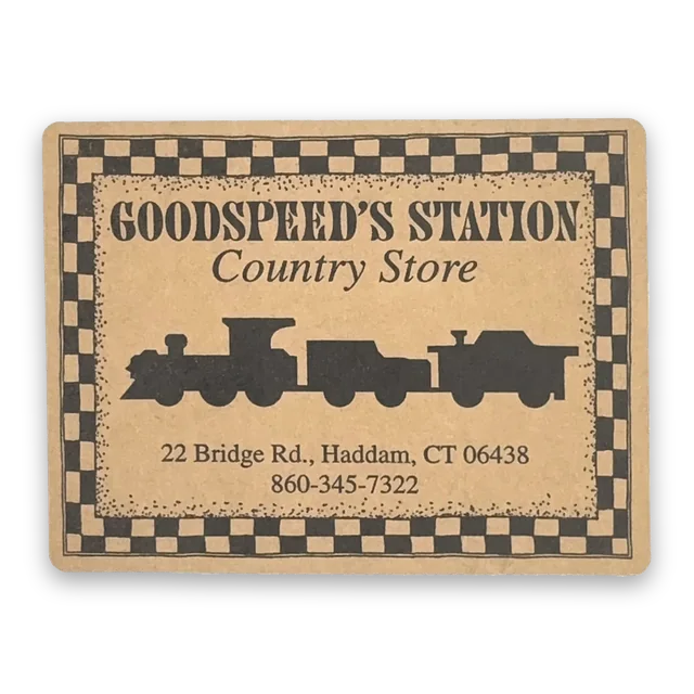 Custom printed label supplied to Goodspeed's Station Country Store