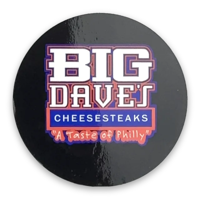 Custom printed label supplied to Big Dave's Cheesesteaks