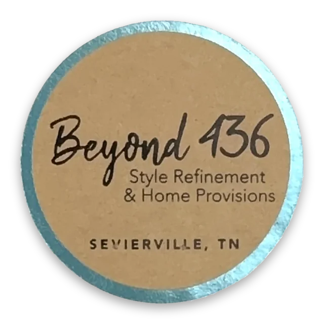 Custom printed label supplied to Beyond 436 Boutique