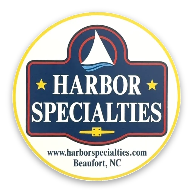 Custom printed label supplied to Harbor Specialties