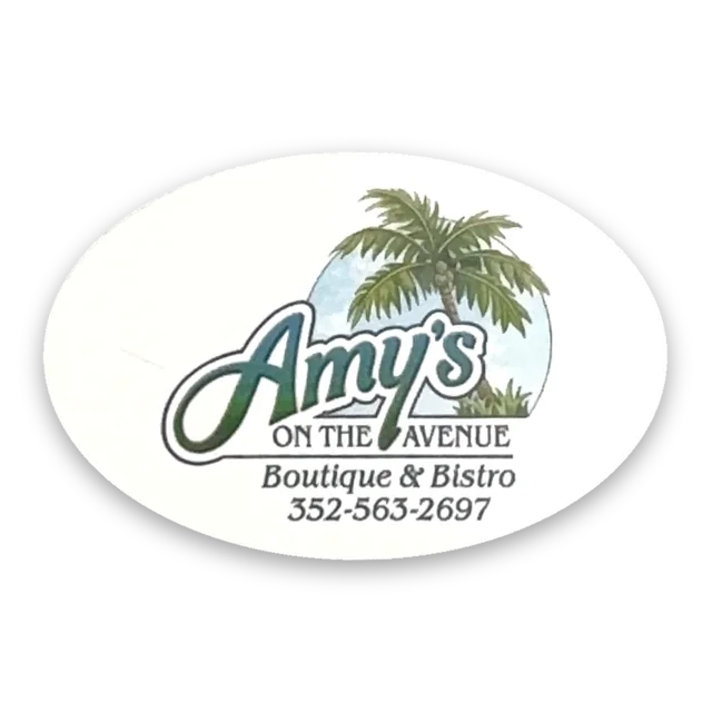 Custom printed label supplied to Amy's on the Avenue