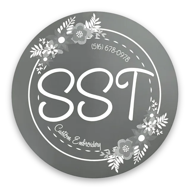 Custom printed label supplied to SST Custom Embroidery
