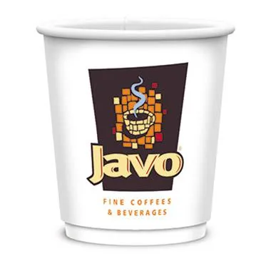 Custom printed 9 oz double wall coffee cup