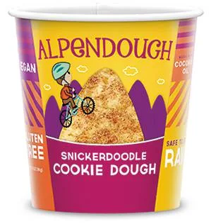 Custom printed pint ice cream container for a cookie dough company