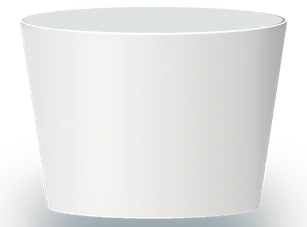 Blank 4 oz container drawn to scale