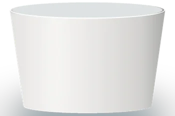 Blank 5 oz container drawn to scale