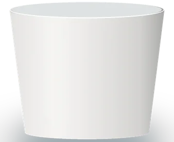 Blank 8 oz container drawn to scale