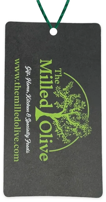Custom hang tag customer sample