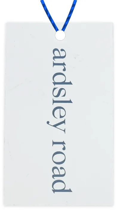 Custom hang tag customer sample