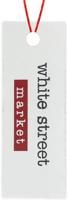 Custom hang tag customer sample