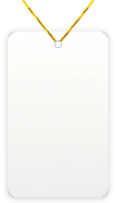 Blank classic hang tag hang tag with string