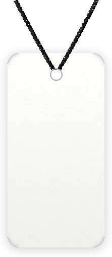 Blank mini tag hang tag with string