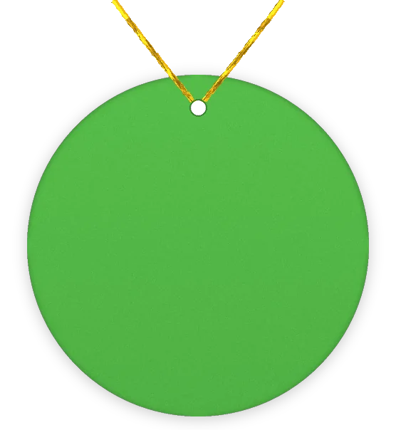 Blank large round hang tag with string