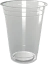 Unprinted 9 oz clear PET cup