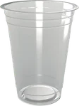 Unprinted 12/14 oz clear PET cup