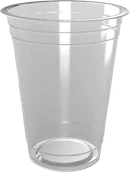 Unprinted 16 oz clear PET cup