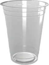 Unprinted 20 oz clear PET cup