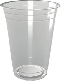 Unprinted 24 oz clear PET cup