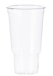 Unprinted 32 oz clear PET cup