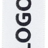 foil Black Gloss printed on ribbon