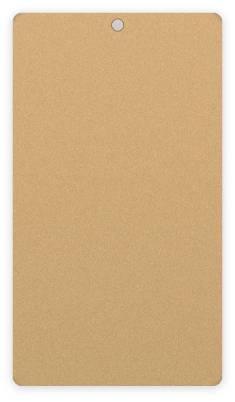 Blank H3001 jewelry card die, 2 1/4 in x 4 in